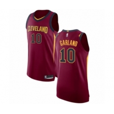 Men's Cleveland Cavaliers #10 Darius Garland Authentic Maroon Basketball Jersey - Icon Edition