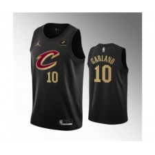 Men's Cleveland Cavaliers #10 Darius Garland Black Statement Edition Stitched Basketball Jersey