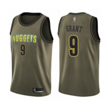 Youth Denver Nuggets #9 Jerami Grant Swingman Green Salute to Service Basketball Jersey