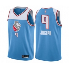 Men's Sacramento Kings #9 Cory Joseph Authentic Blue Basketball Jersey - City Edition