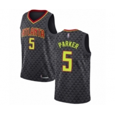 Women's Atlanta Hawks #5 Jabari Parker Authentic Black Basketball Jersey - Icon Edition
