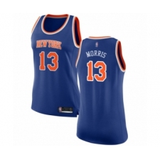 Women's New York Knicks #13 Marcus Morris Swingman Royal Blue Basketball Jersey - Icon Edition