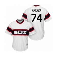 Men's Chicago White Sox #74 Eloy Jimenez Replica White 2013 Alternate Home Cool Base Baseball Jersey