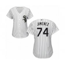Women's Chicago White Sox #74 Eloy Jimenez Authentic White Home Cool Base Baseball Jersey