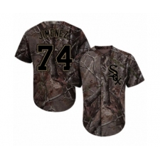 Youth Chicago White Sox #74 Eloy Jimenez Authentic Camo Realtree Collection Flex Base Baseball Jersey