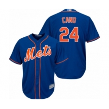 Youth New York Mets #24 Robinson Cano Authentic Royal Blue Alternate Home Cool Base Baseball Jersey