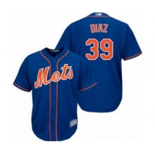 Youth New York Mets #39 Edwin Diaz Authentic Royal Blue Alternate Home Cool Base Baseball Jersey