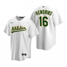Men's Nike Oakland Athletics #16 Liam Hendriks White Home Stitched Baseball Jersey