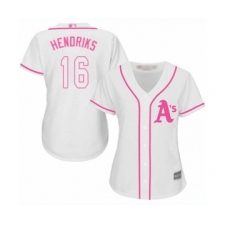 Women's Oakland Athletics #16 Liam Hendriks Authentic White Fashion Cool Base Baseball Jersey