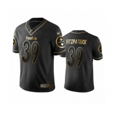 Men's Pittsburgh Steelers #39 Minkah Fitzpatrick Limited Black Golden Edition Football Jersey