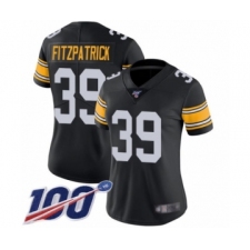 Women's Pittsburgh Steelers #39 Minkah Fitzpatrick Black Alternate Vapor Untouchable Limited Player 100th Season Football Jersey