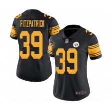 Women's Pittsburgh Steelers #39 Minkah Fitzpatrick Limited Black Rush Vapor Untouchable Football Jersey