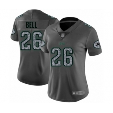 Women's New York Jets #26 Le'Veon Bell Limited Gray Static Fashion Football Jersey