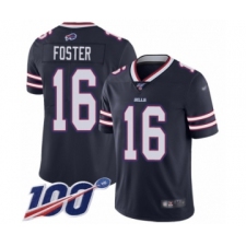 Youth Buffalo Bills #16 Robert Foster Limited Navy Blue Inverted Legend 100th Season Football Jersey