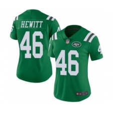 Women's New York Jets #46 Neville Hewitt Limited Green Rush Vapor Untouchable Football Jersey