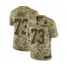 Men's Oakland Raiders #73 Maurice Hurst Limited Camo 2018 Salute to Service Football Jersey