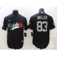 Men's Oakland Raiders #83 Darren Waller Black Mexico Nike Limited Jersey