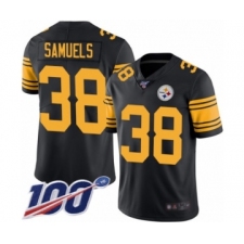 Youth Pittsburgh Steelers #38 Jaylen Samuels Limited Black Rush Vapor Untouchable 100th Season Football Jersey
