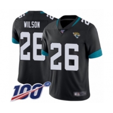 Men's Jacksonville Jaguars #26 Jarrod Wilson Black Team Color Vapor Untouchable Limited Player 100th Season Football Jersey