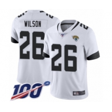 Men's Jacksonville Jaguars #26 Jarrod Wilson White Vapor Untouchable Limited Player 100th Season Football Jersey