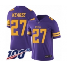 Men's Minnesota Vikings #27 Jayron Kearse Limited Purple Rush Vapor Untouchable 100th Season Football Jersey