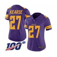 Women's Minnesota Vikings #27 Jayron Kearse Limited Purple Rush Vapor Untouchable 100th Season Football Jersey