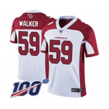 Men's Arizona Cardinals #59 Joe Walker White Vapor Untouchable Limited Player 100th Season Football Jersey