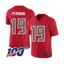 Men's Tampa Bay Buccaneers #19 Breshad Perriman Limited Red Rush Vapor Untouchable 100th Season Football Jersey