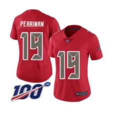Women's Tampa Bay Buccaneers #19 Breshad Perriman Limited Red Rush Vapor Untouchable 100th Season Football Jersey