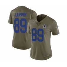Women's Dallas Cowboys #89 Blake Jarwin Limited Olive 2017 Salute to Service Football Jersey