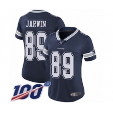 Women's Dallas Cowboys #89 Blake Jarwin Navy Blue Team Color Vapor Untouchable Limited Player 100th Season Football Jersey