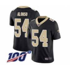 Men's New Orleans Saints #54 Kiko Alonso Black Team Color Vapor Untouchable Limited Player 100th Season Football Jersey