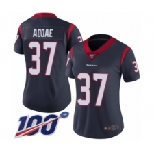 Women's Houston Texans #37 Jahleel Addae Navy Blue Team Color Vapor Untouchable Limited Player 100th Season Football Jersey