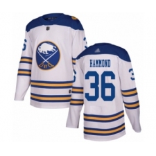 Youth Buffalo Sabres #36 Andrew Hammond Authentic White 2018 Winter Classic Hockey Jersey