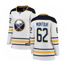 Women's Buffalo Sabres #62 Brandon Montour Fanatics Branded White Away Breakaway Hockey Jersey