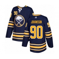 Youth Buffalo Sabres #90 Marcus Johansson Authentic Navy Blue Home Hockey Jersey