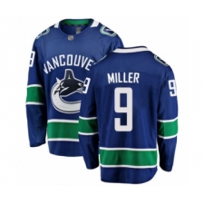Men's Vancouver Canucks #9 J.T. Miller Fanatics Branded Blue Home Breakaway Hockey Jersey