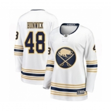 Women's Buffalo Sabres #48 Matt Hunwick Fanatics Branded White 50th Season Breakaway Hockey Jersey