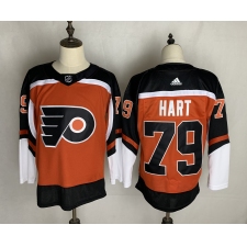 Men's Philadelphia Flyers #79 Carter Hart Orange Home Breakaway Hockey Jersey