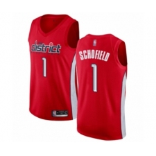 Youth Washington Wizards #1 Admiral Schofield Red Swingman Jersey - Earned Edition
