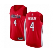 Men's Washington Wizards #4 Isaiah Thomas Red Swingman Jersey - Earned Edition