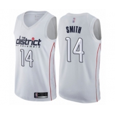 Women's Washington Wizards #14 Ish Smith Swingman White Basketball Jersey - City Edition