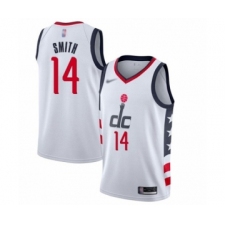 Youth Washington Wizards #14 Ish Smith Swingman White Basketball Jersey - 2019 20 City Edition