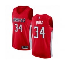 Men's Washington Wizards #34 C.J. Miles Red Swingman Jersey - Earned Edition