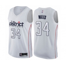 Women's Washington Wizards #34 C.J. Miles Swingman White Basketball Jersey - City Edition
