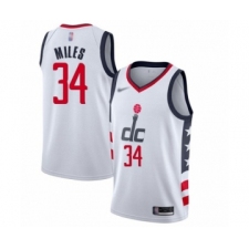 Youth Washington Wizards #34 C.J. Miles Swingman White Basketball Jersey - 2019 20 City Edition