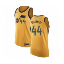 Men's Utah Jazz #44 Bojan Bogdanovic Authentic Gold Basketball Jersey Statement Edition