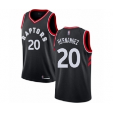 Men's Toronto Raptors #20 Dewan Hernandez Authentic Black Basketball Jersey Statement Edition