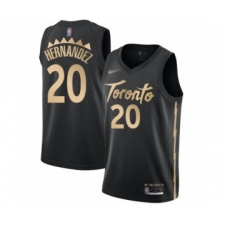 Women's Toronto Raptors #20 Dewan Hernandez Swingman Black Basketball Jersey - 2019 20 City Edition