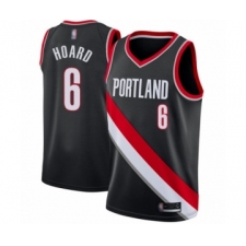 Youth Portland Trail Blazers #6 Jaylen Hoard Swingman Black Basketball Jersey - Icon Edition